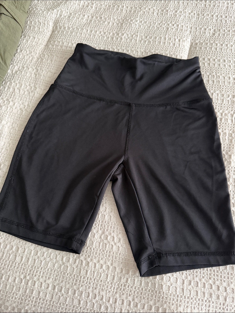 Daisy Fuentes Black High-Rise Bike Shorts
